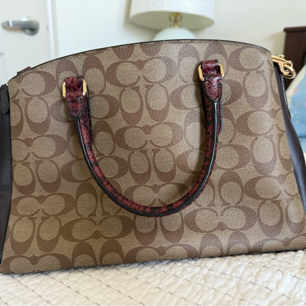 Coach Brown Signature Tote Bag - Picture 2 of 4